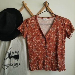 Free Kisses • Boho Crop Top